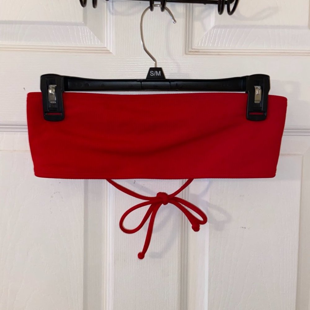 Ribbed Red Bikini Set
